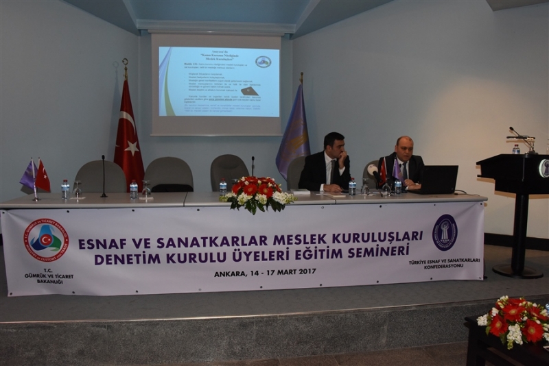 DENETIM KURULU ÜYELERI EĞITIM SEMINERI DÜZENLENDI